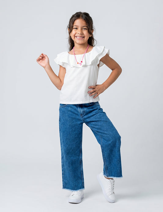 BLUSA NIÑA REF 3524 | BLANCA