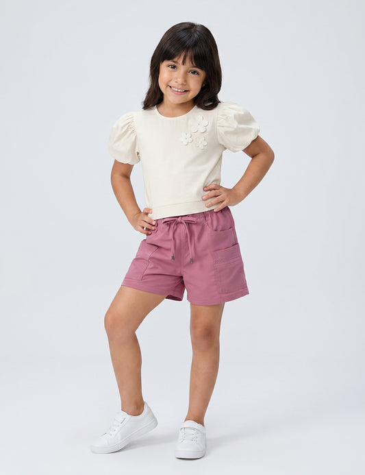 PANTALÓN NIÑA REF 42305 | PALO ROSA