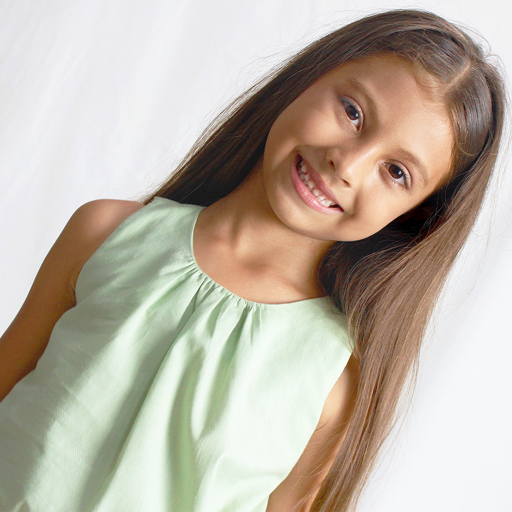 Conjunto niña falda floral