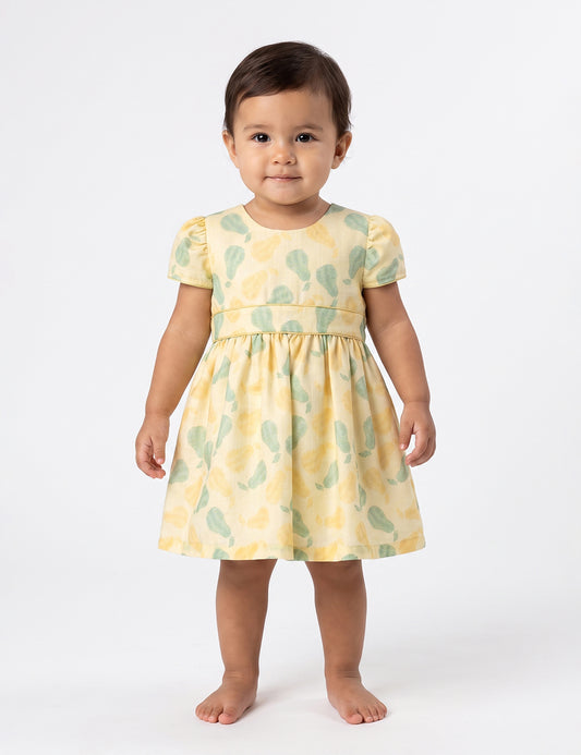 VESTIDO BEBÉ REF 1233 | AMARILLO