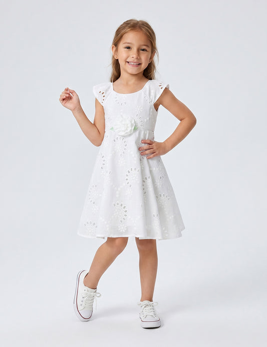 VESTIDO NIÑA REF 5302 | BLANCO