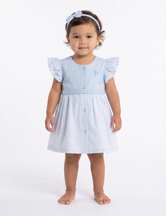 VESTIDO BEBÉ REF 6235 | CELESTE