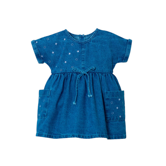 Vestido denim para bebé