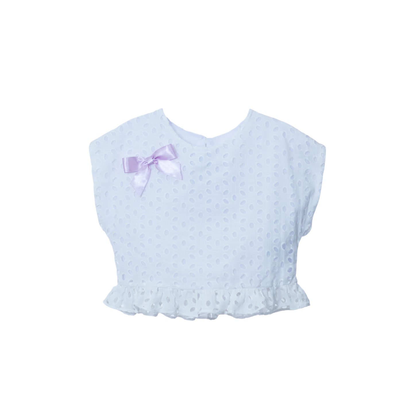 Blusa con accesorio de cabello para niña