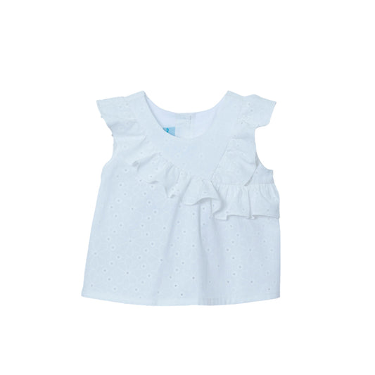 Blusa ojalillo para niña