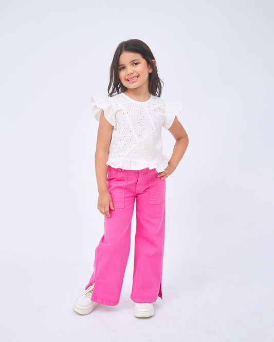 BLUSA NIÑA | BLANCO