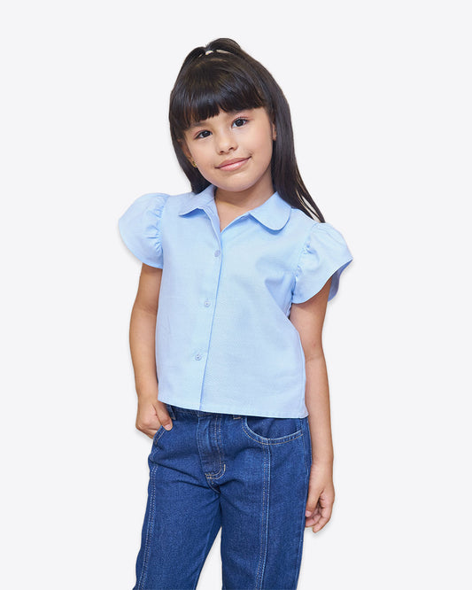 BLUSA NIÑA REF 3553 | AZUL