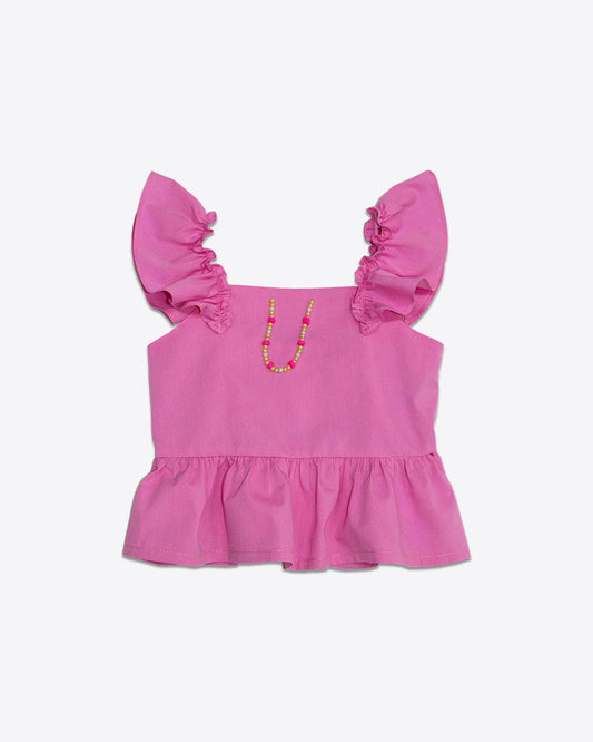 BLUSA NIÑA REF 3557 | FUCSIA