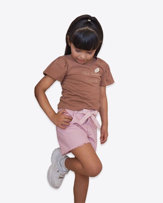 BLUSA NIÑA REF 3560 | CAFE