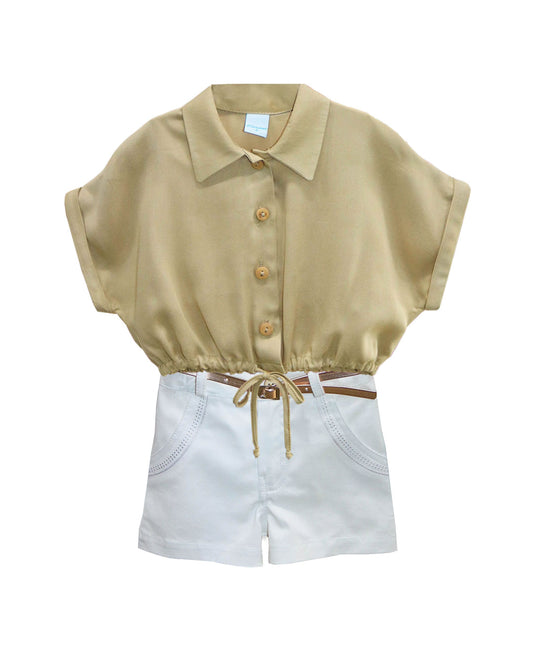 CONJUNTO NIÑA REF 48379 | CAQUI