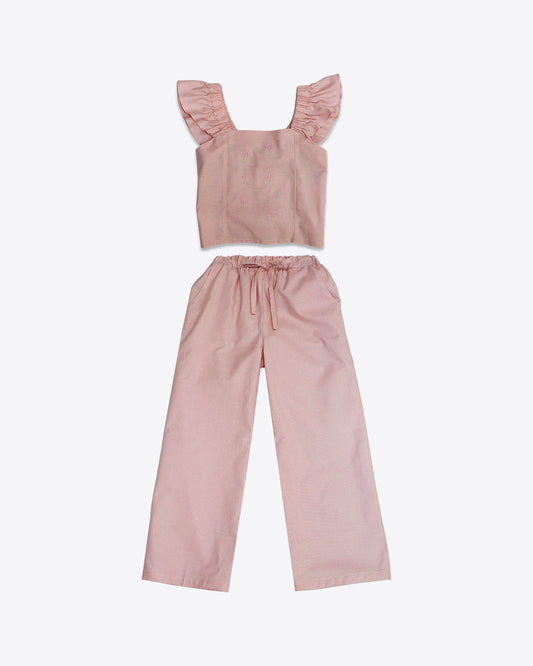 CONJUNTO NIÑA REF 48418 | PALO ROSA