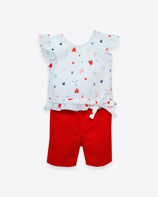 CONJUNTO BEBÉ REF 7153 | ROJO