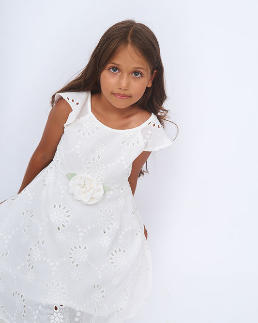 VESTIDO NIÑA | BLANCO
