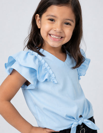 BLUSA NIÑA REF 3498 | AZUL
