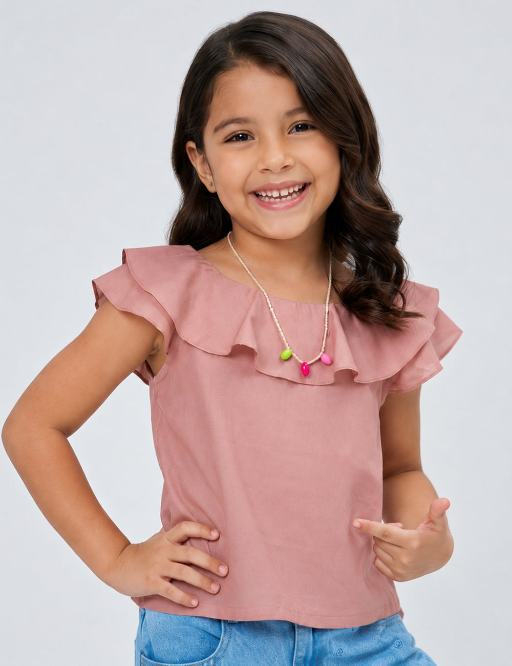 BLUSA NIÑA REF 3524 | PALO ROSA