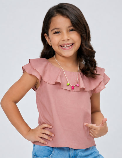BLUSA NIÑA REF 3524 | PALO ROSA