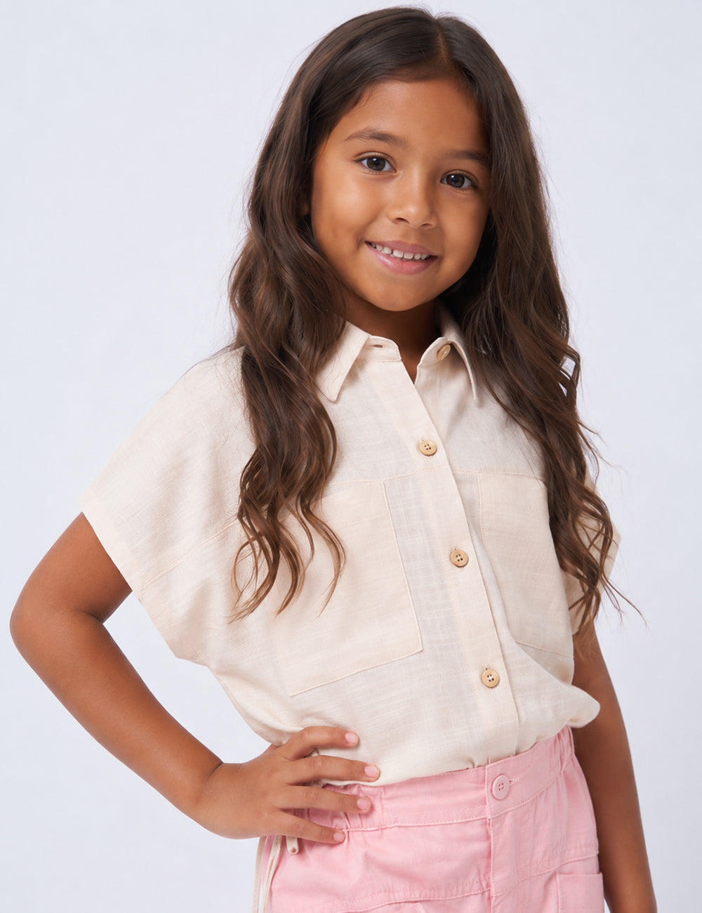 BLUSA NIÑA REF 3526 | BEIGE