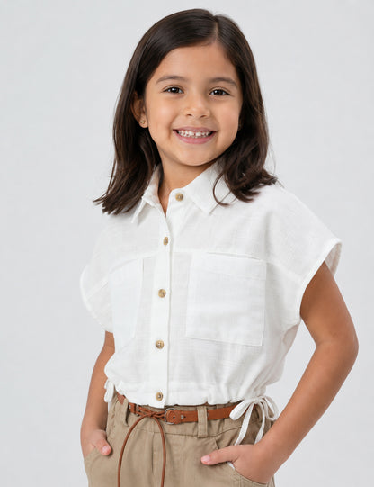BLUSA NIÑA REF 3526 | BLANCA