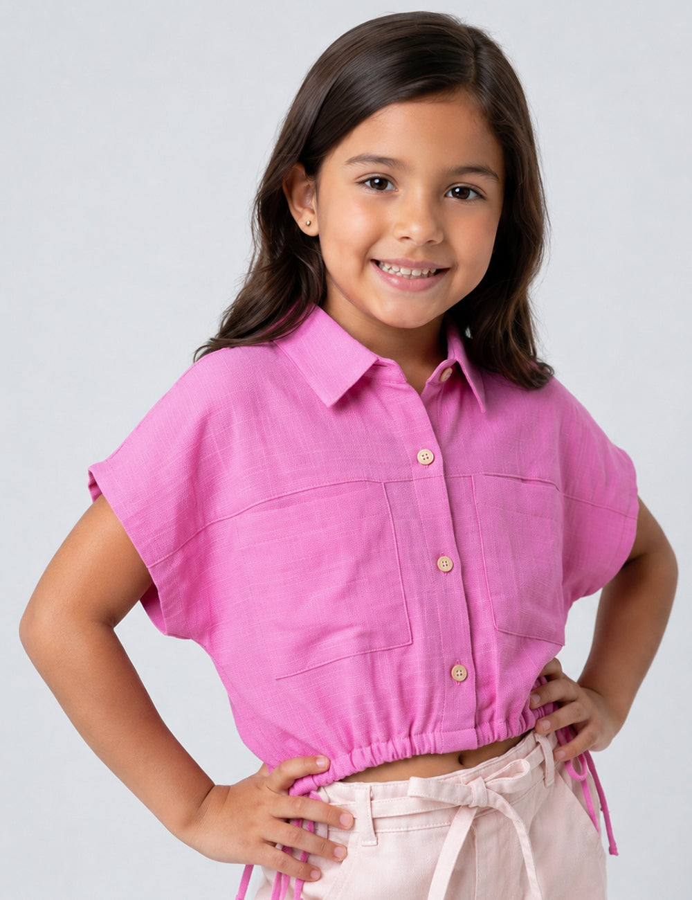 BLUSA NIÑA REF 3526 | FUCSIA