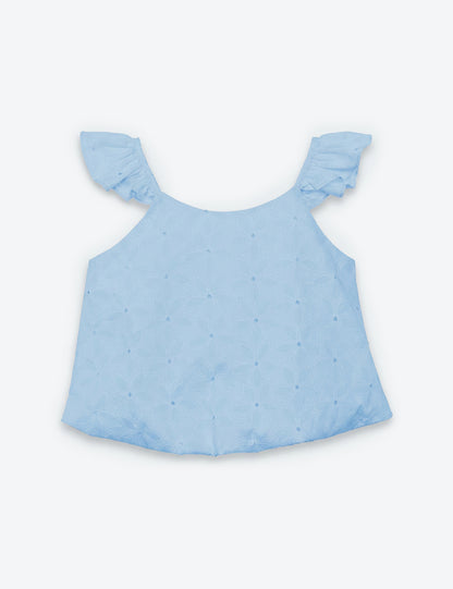 BLUSA NIÑA REF 3542 | CELESTE