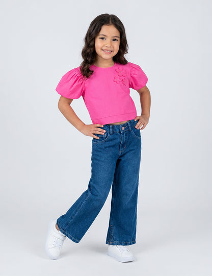 BLUSA NIÑA REF 3552 | FUCSIA