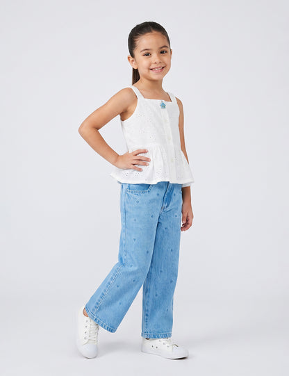 BLUSA NIÑA REF 3626 | BLANCO
