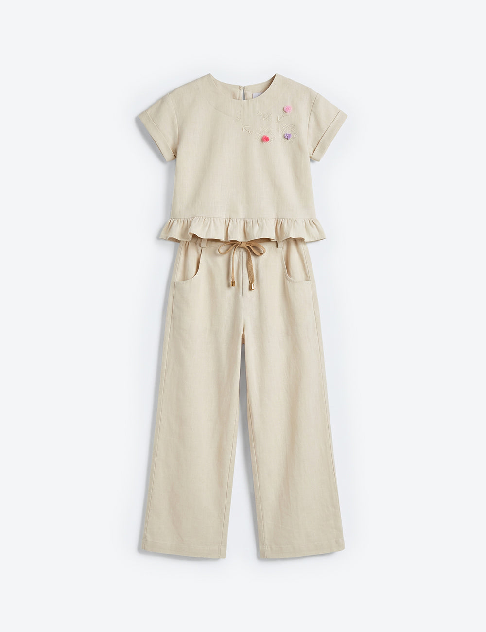 CONJUNTO NIÑA 48378 | BEIGE