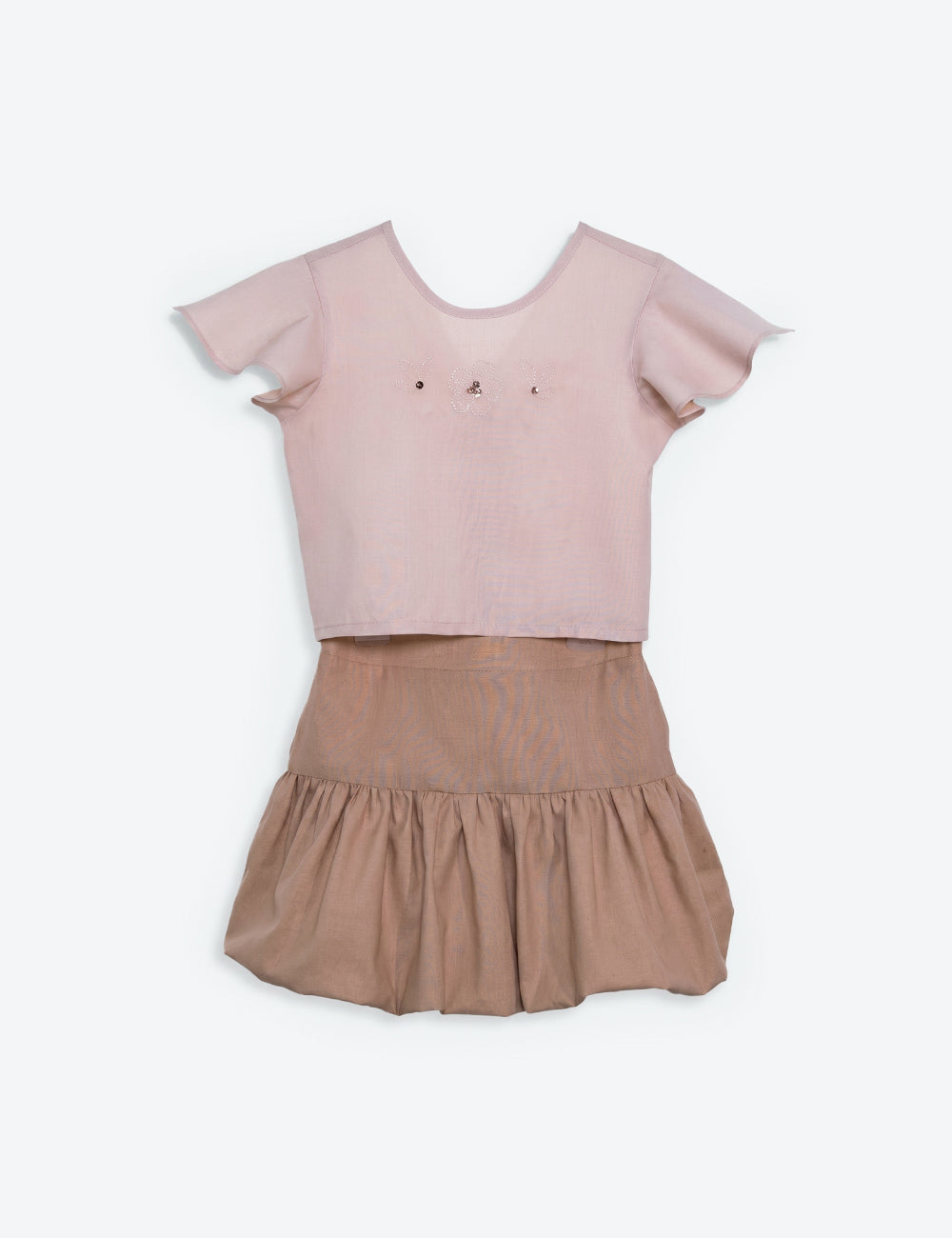 CONJUNTO NIÑA REF 48412 | CAQUI