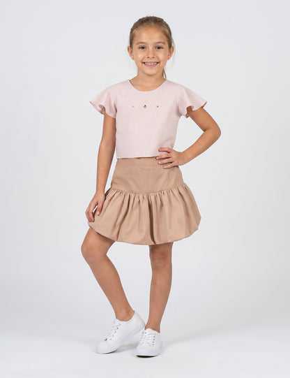 CONJUNTO NIÑA REF 48412 | CAQUI
