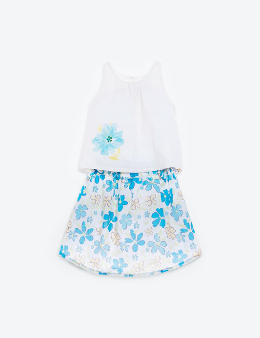 CONJUNTO NIÑA REF 48438 | BLANCO