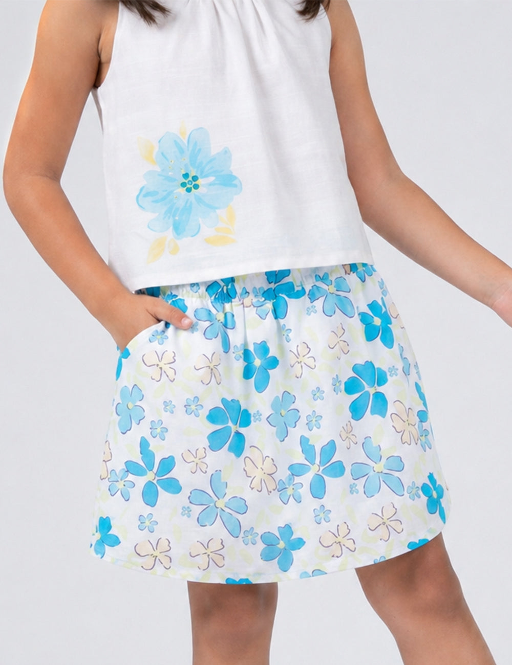 CONJUNTO NIÑA REF 48438 | BLANCO
