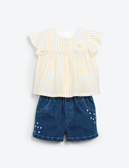 CONJUNTO BEBÉ REF 7196 | AMARILLO