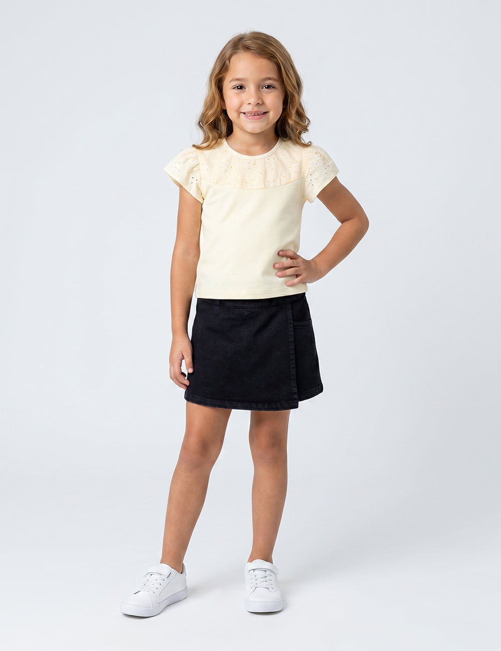 FALDA NIÑA REF 45076 | NEGRO