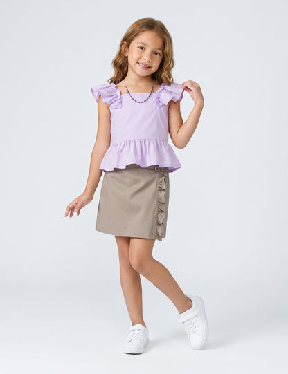FALDA NIÑA REF 45077 | CAQUI