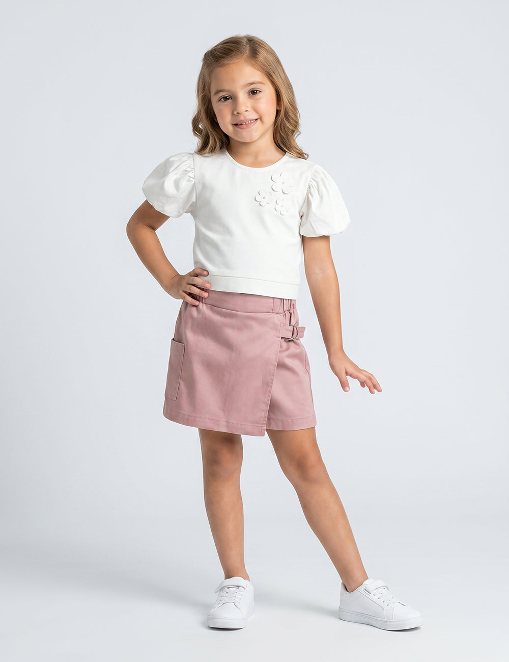 FALDA NIÑA REF 45080 | CAQUI
