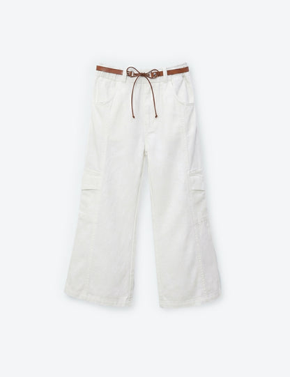 PANTALÓN NIÑA REF 42345 | BLANCO