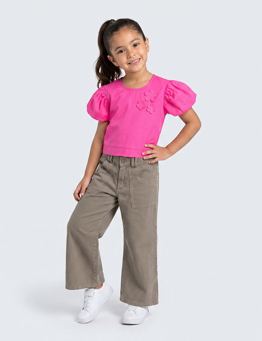 PANTALÓN NIÑA REF 42381 | CAQUI