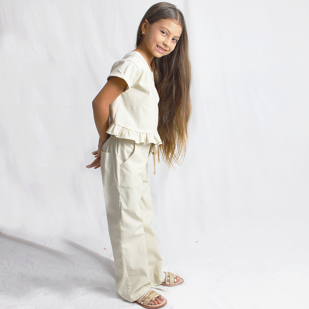 Conjunto lino niña