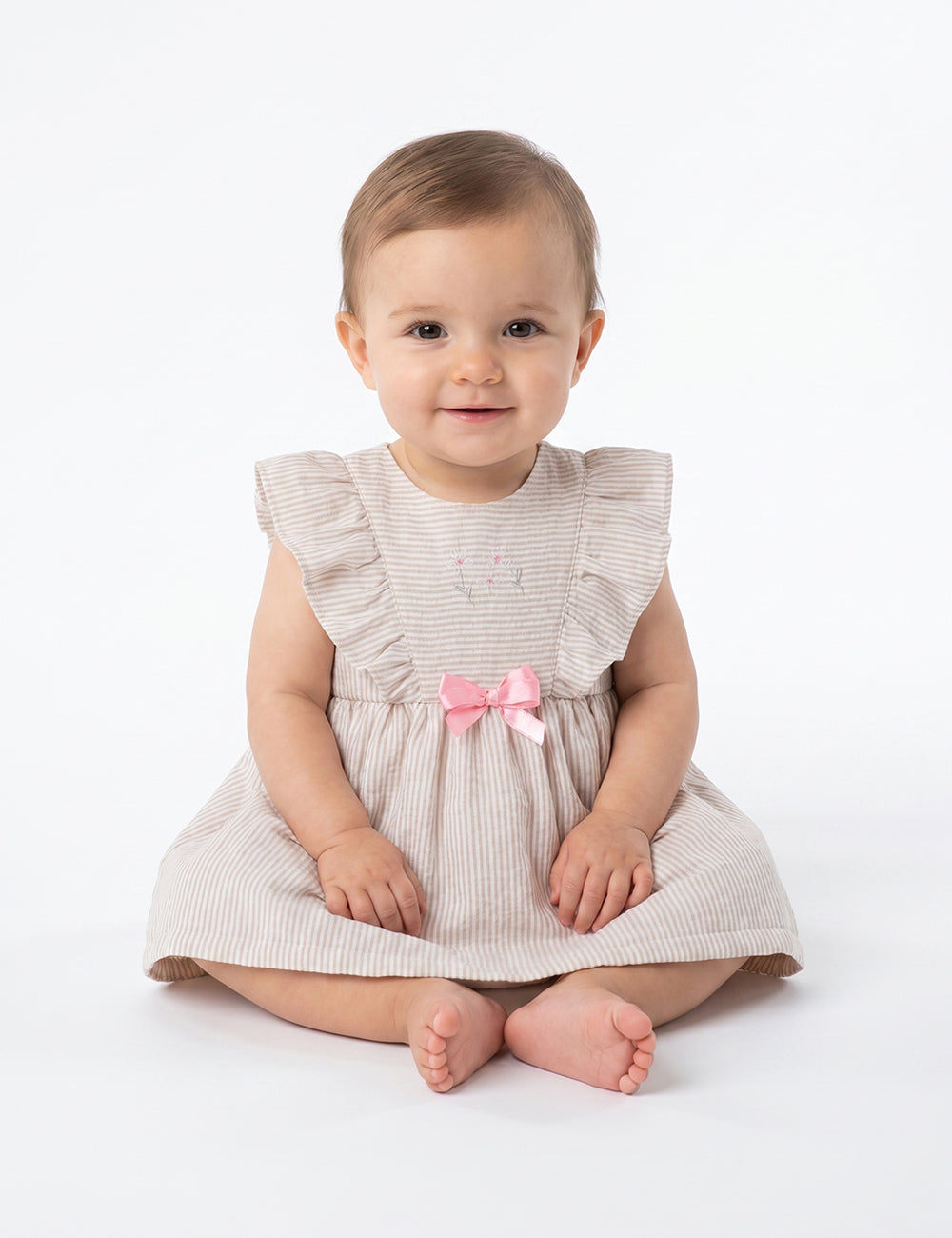 VESTIDO BEBÉ REF 1186 | CAQUI