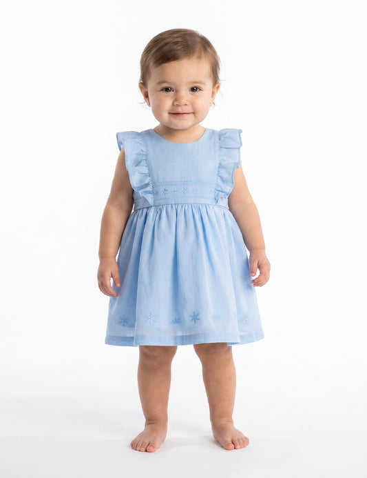 VESTIDO BEBÉ REF 1208 | CELESTE