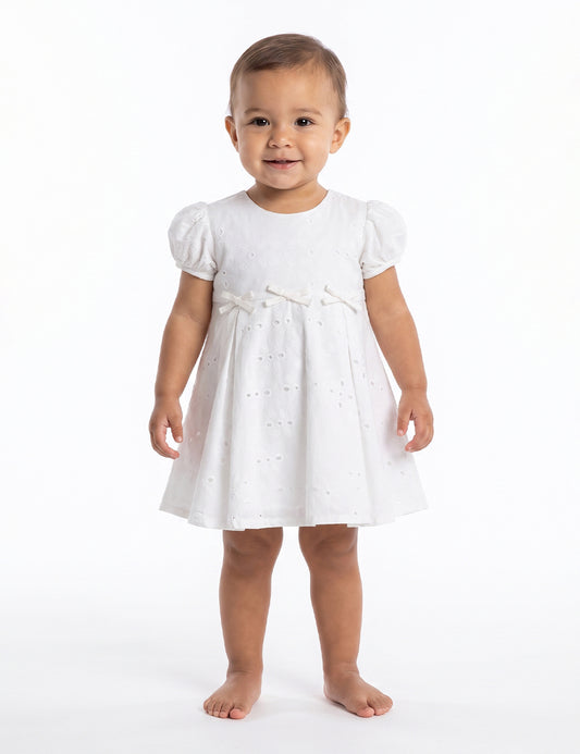 VESTIDO BEBÉ REF 1226 | BLANCO