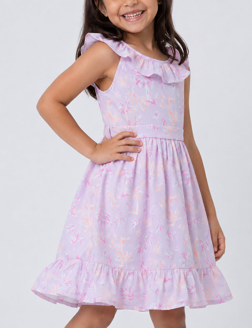 VESTIDO NIÑA REF 5266 | NARANJA