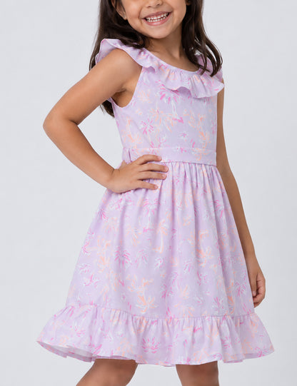 VESTIDO NIÑA REF 5266 | NARANJA