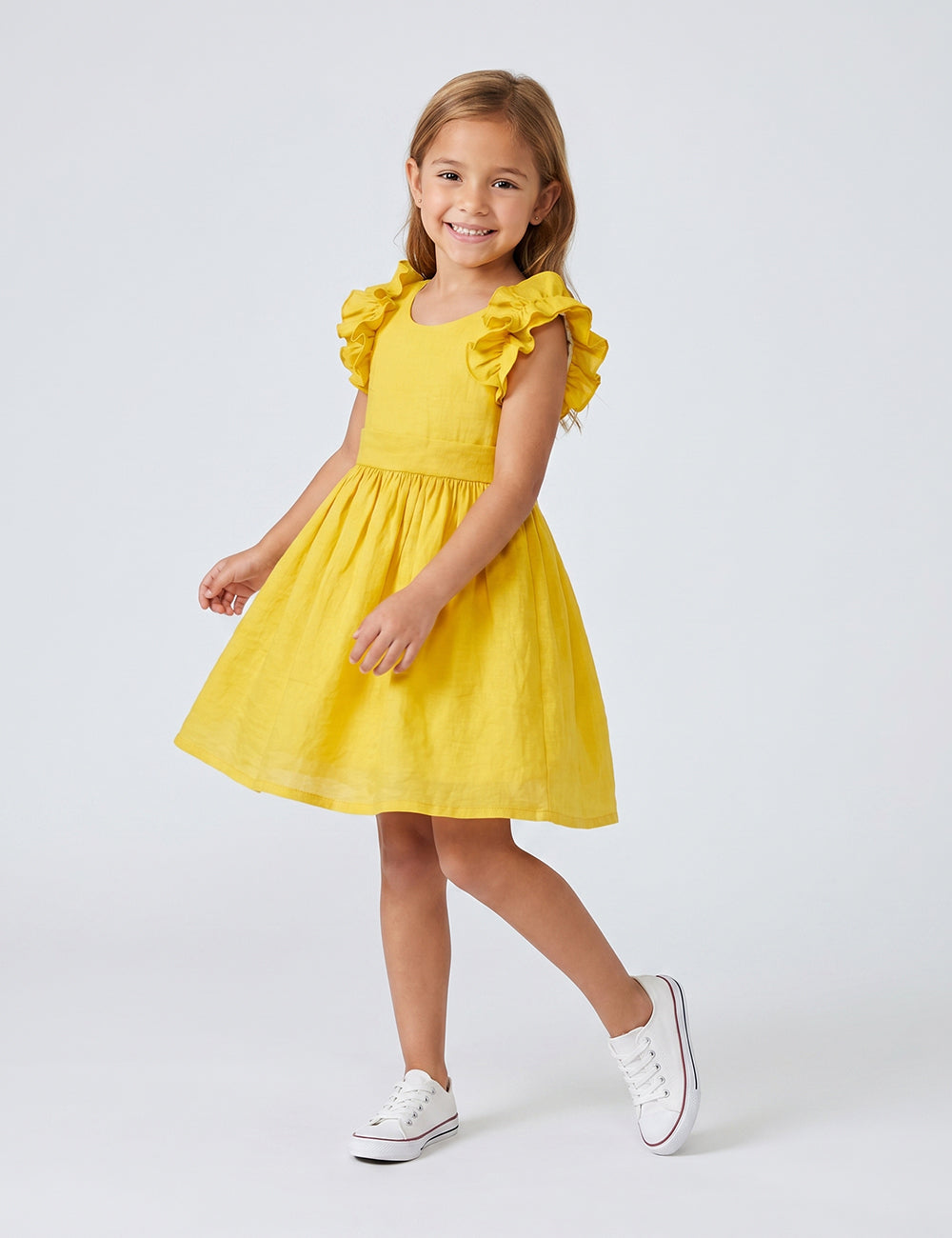 VESTIDO NIÑA REF 5291 | AMARILLO