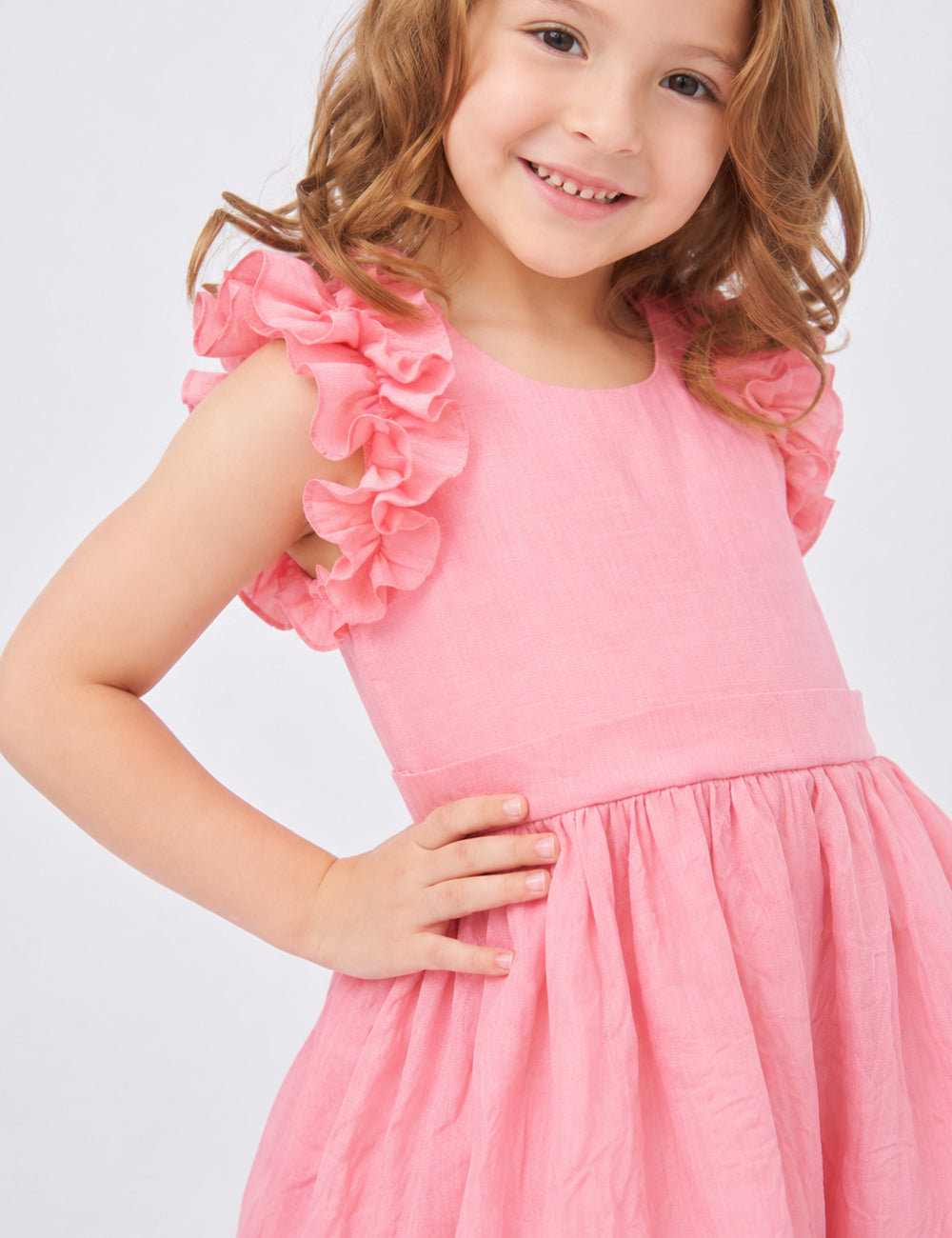 VESTIDO NIÑA REF 5291 | CORAL