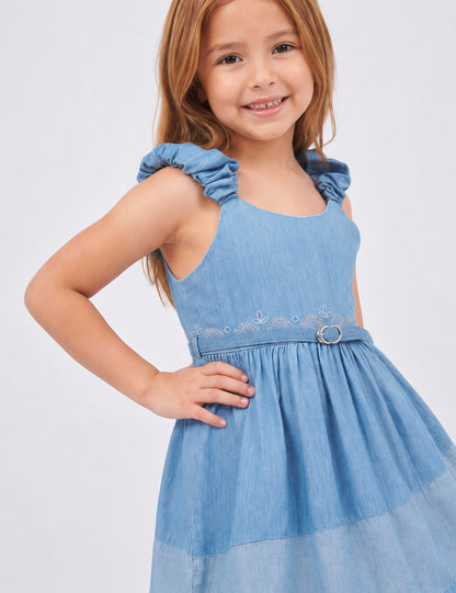 VESTIDO NIÑA REF 5299 | STON CLARO