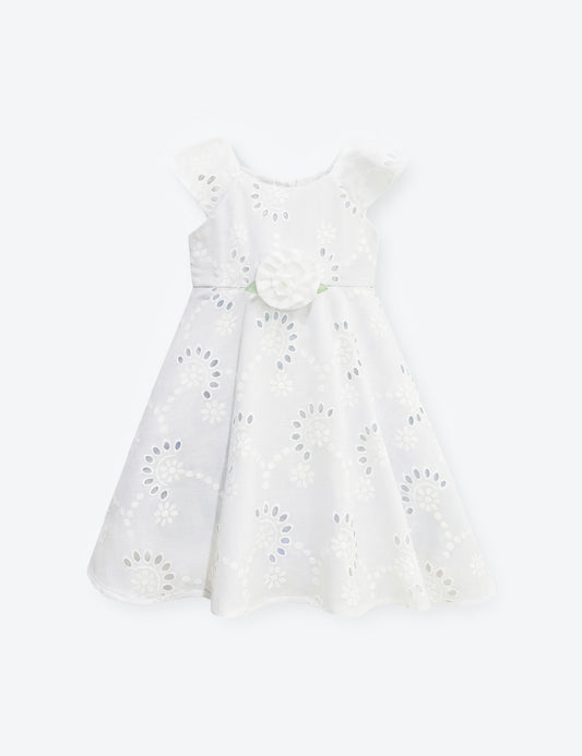 VESTIDO NIÑA REF 5302 | BLANCO