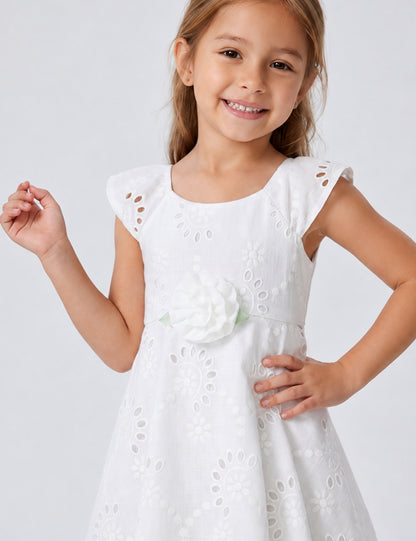 VESTIDO NIÑA REF 5302 | BLANCO