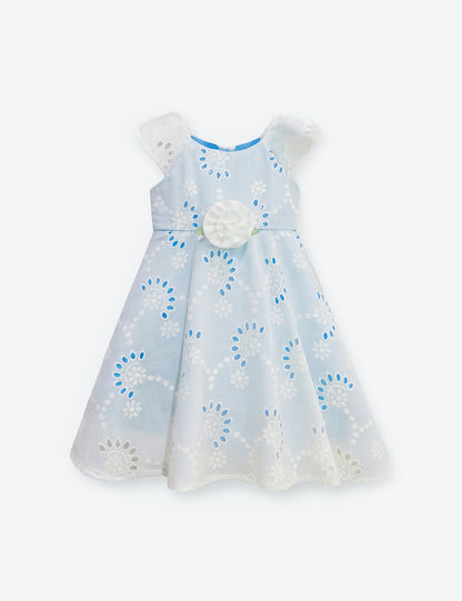 VESTIDO NIÑA REF 5302 | CELESTE