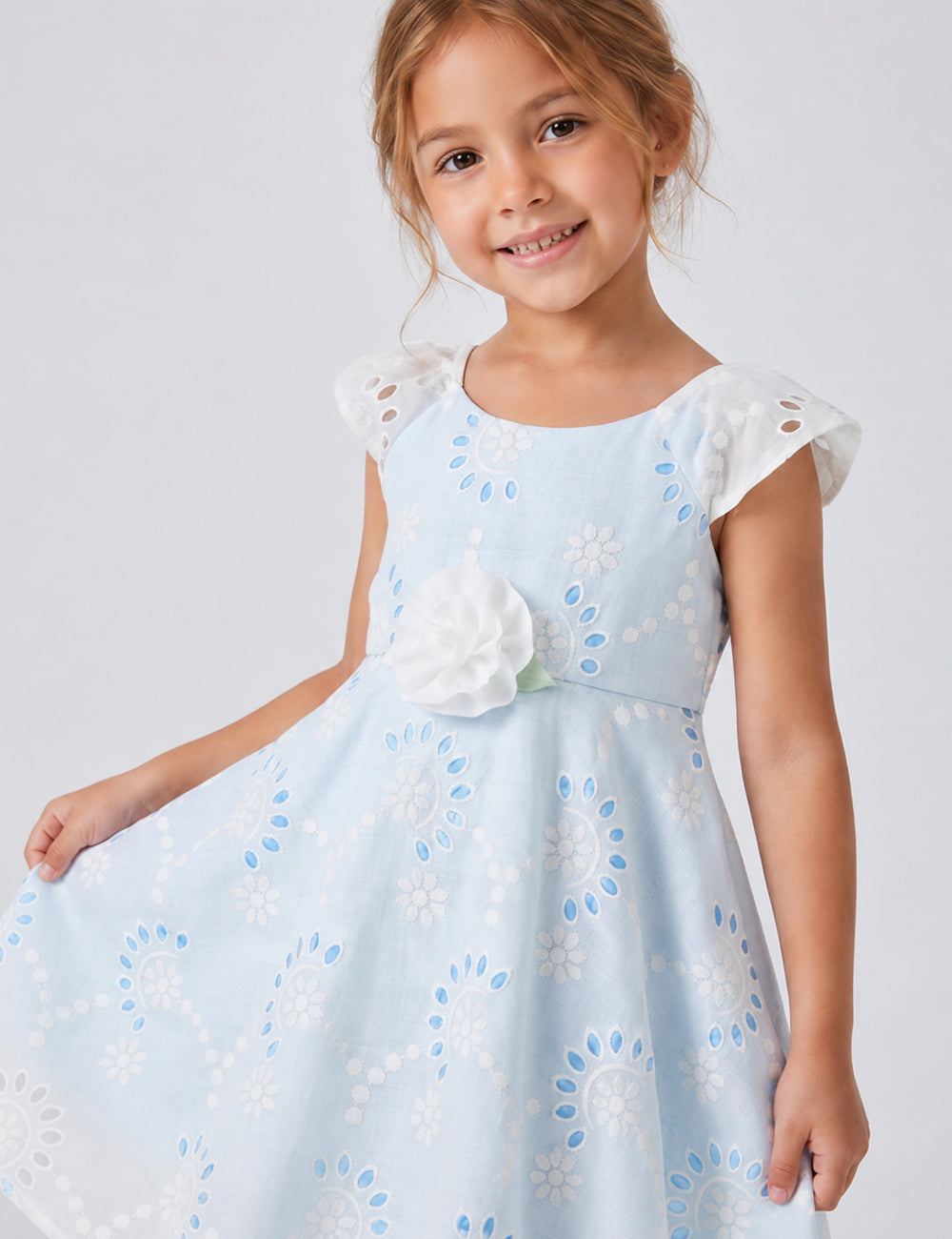 VESTIDO NIÑA REF 5302 | CELESTE